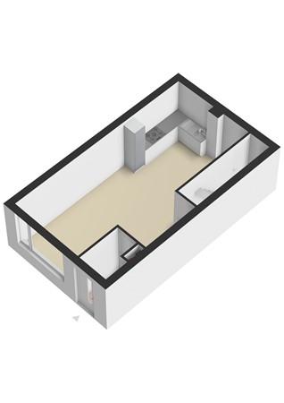 Plattegrond - Landvoogdstraat 31, 6411 XA Heerlen - Landvoogdstraat 31 Heerlen - 1e Verdieping 3D.jpg